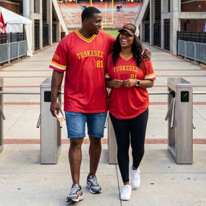 Tuskegee University HBCU Embroidered Baseball Jersey Winters Industries