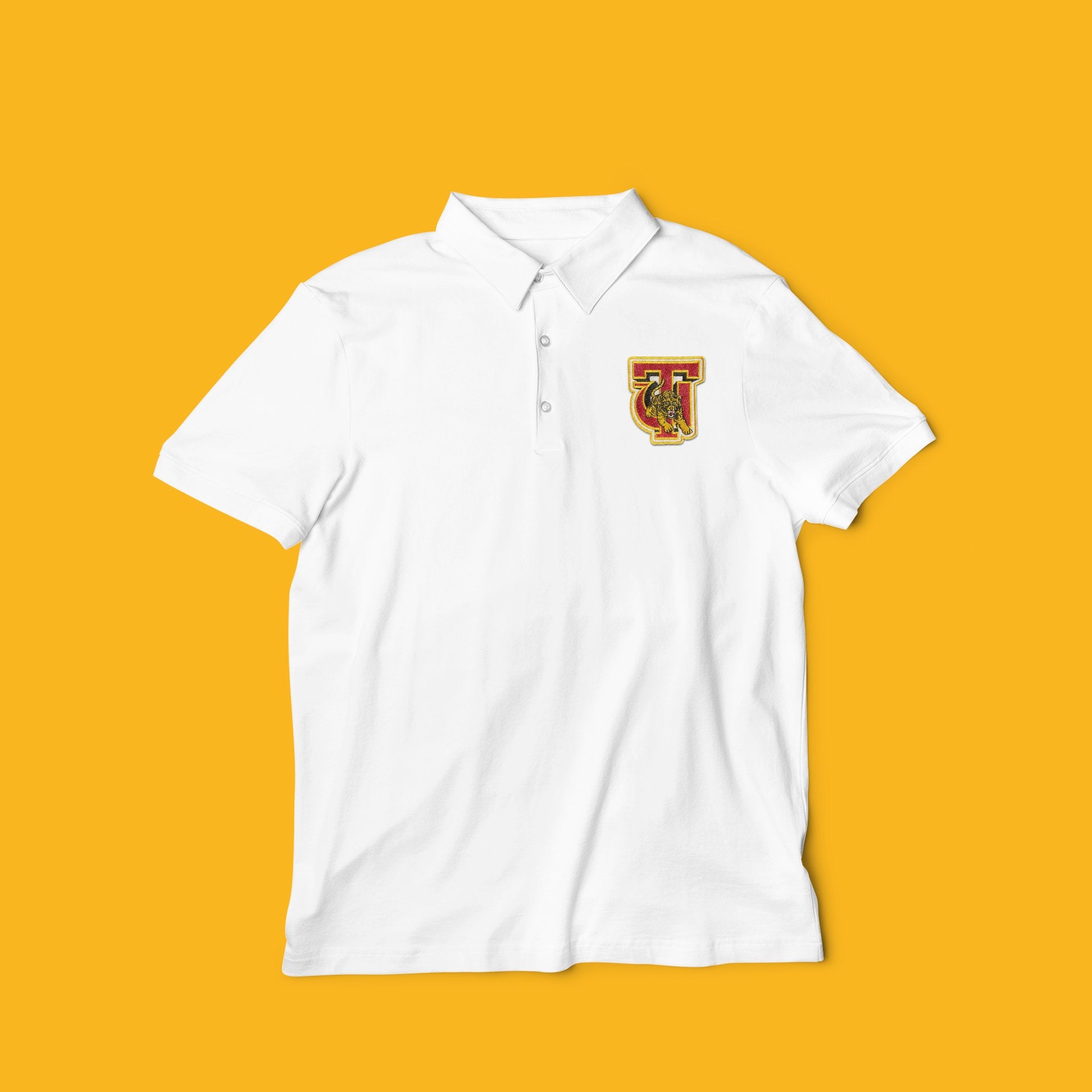 Tuskegee University HBCU Polo Winters Industries Small White
