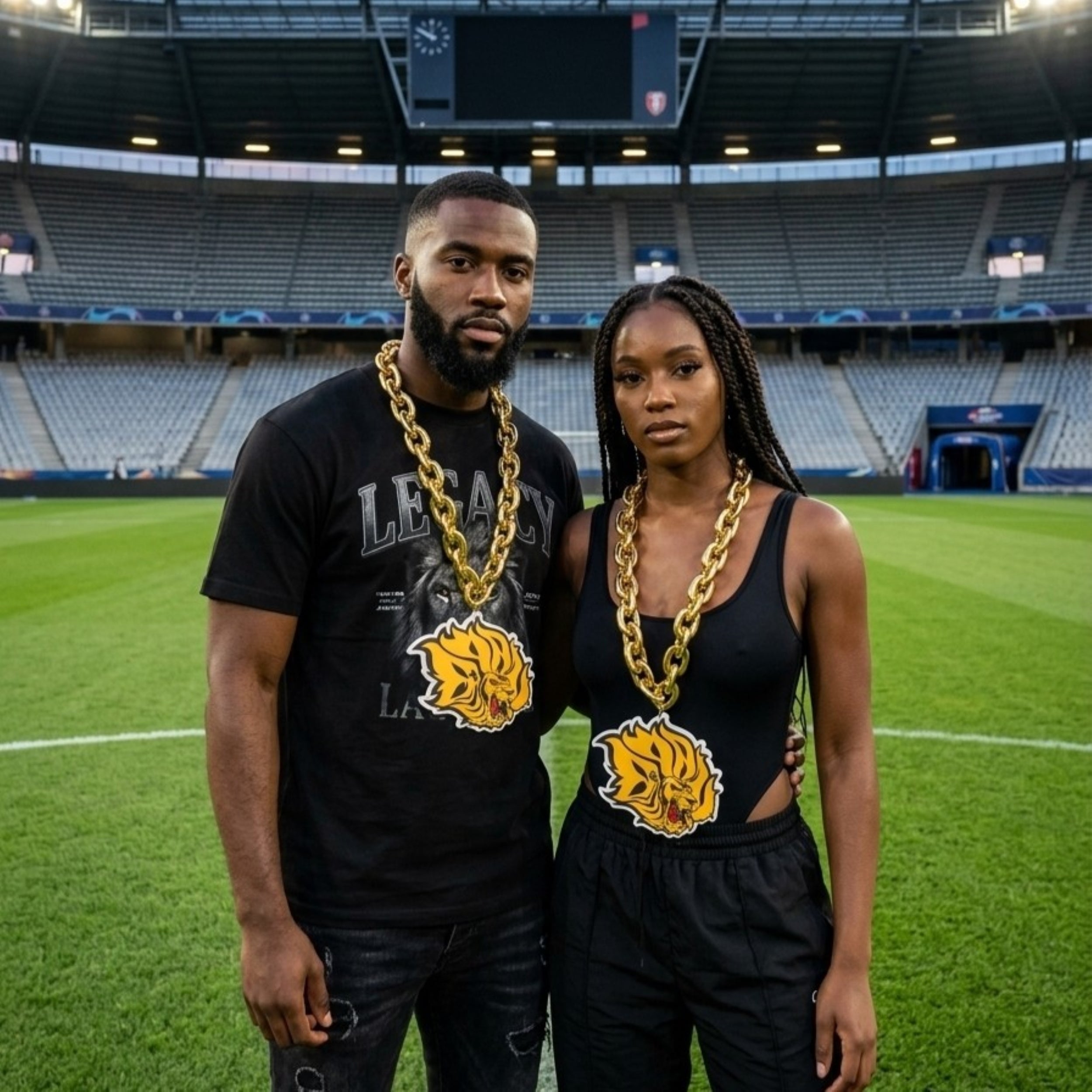 University of Arkansas at Pine Bluff HBCU Big Chain Necklace with 3D Foam Pendant Winters Industries
