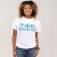 Zeta Phi Beta Bling Letters Tee WintersIndustries by Fully Promoted Mesquite