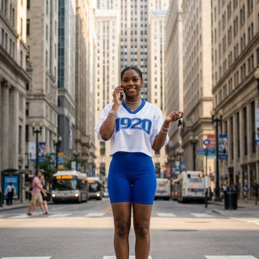Zeta Phi Beta Embroidered 1920 Cropped Jersey Winters Industries