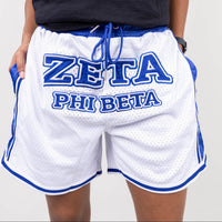 Zeta Phi Beta Embroidered Basketball Shorts Shorts Winters Industries
