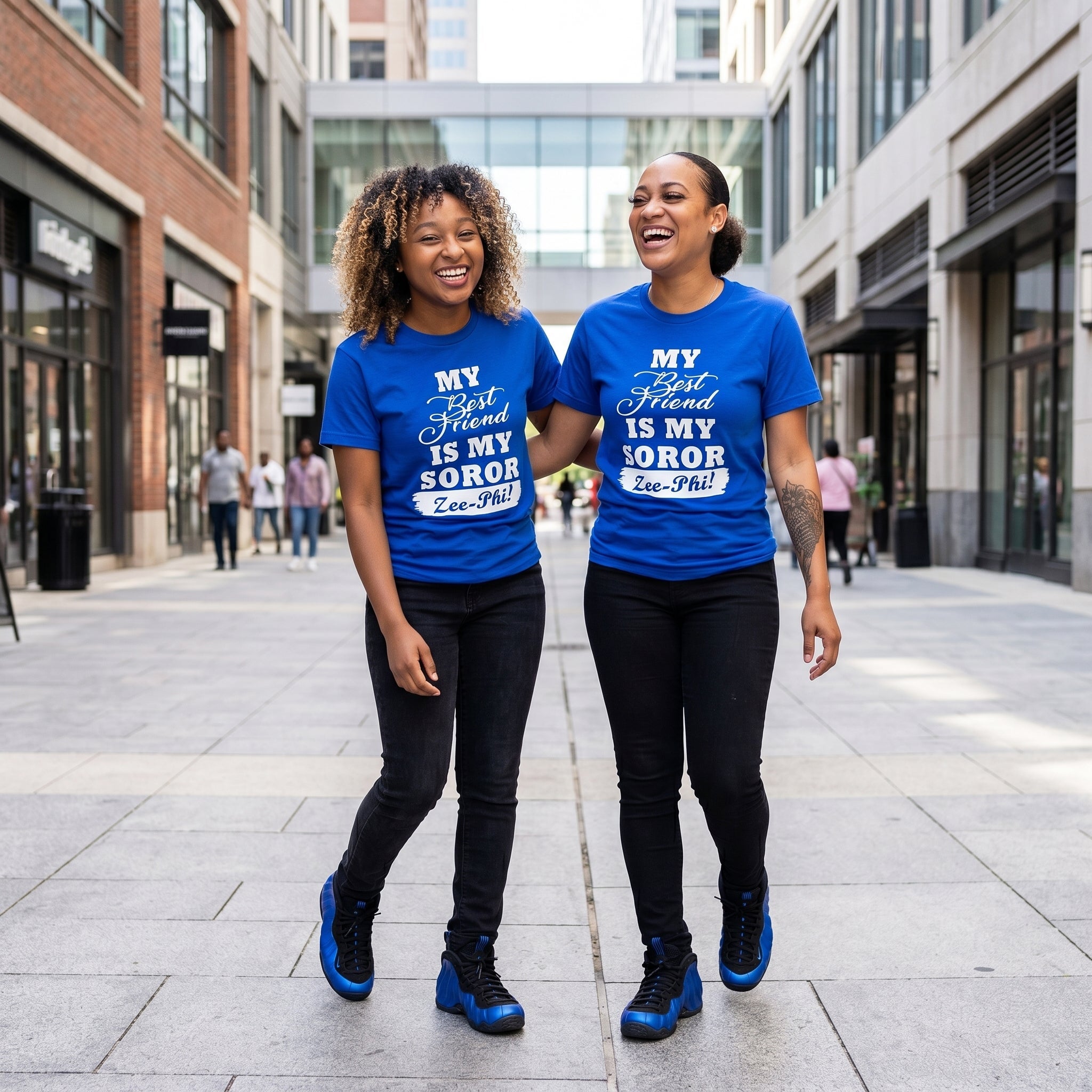 Zeta Phi Beta Family and Best Friend T-Shirt Shirts Winters Industries by Fully Promoted Mesquite