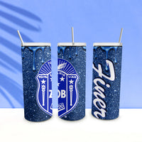 Zeta Phi Beta Glitter Tumbler