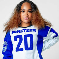 Zeta Phi Beta "J16" Nineteen 20 Chenille and Embroidered Sweatshirt
