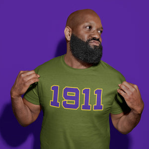 1911 Omega Psi Phi Distressed Letter Tee/Sweatshirt