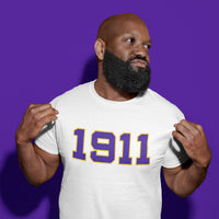 1911 Omega Psi Phi Distressed Letter Tee/Sweatshirt