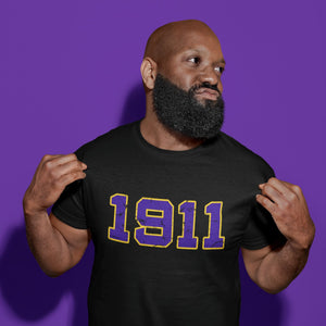 1911 Omega Psi Phi Distressed Letter Tee/Sweatshirt