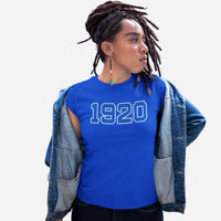 1920 Zeta Phi Beta Distressed Letter Tee/Sweatshirt
