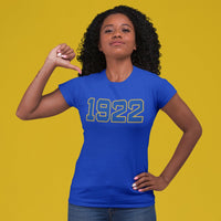 1922 Sigma Gamma Rho Distressed Letter Tee/Sweatshirt
