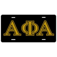 Alpha Phi Alpha Car Tag