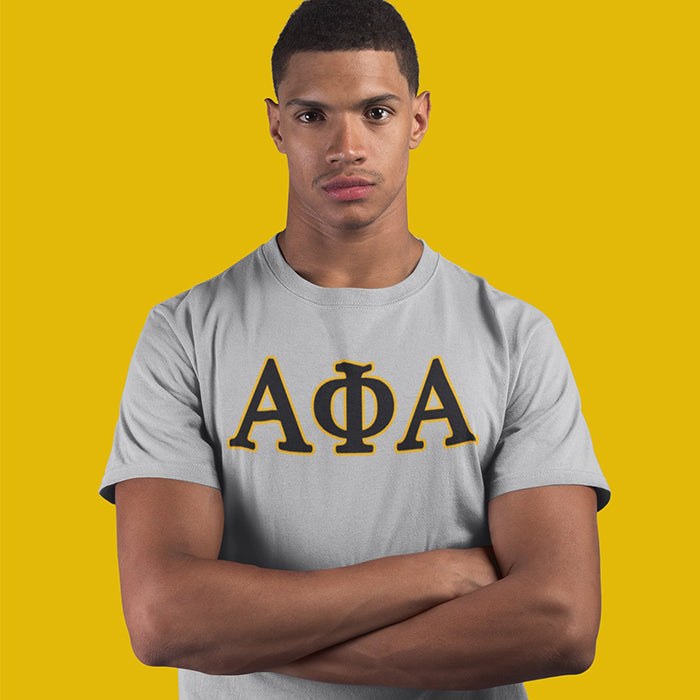 Alpha Phi Alpha Distressed Letter Tee/Sweatshirt