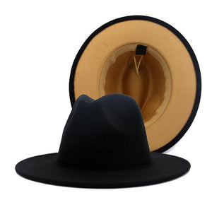 Black / Beige Fedora