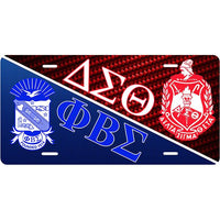Delta and Sigma Combo Car Tag
