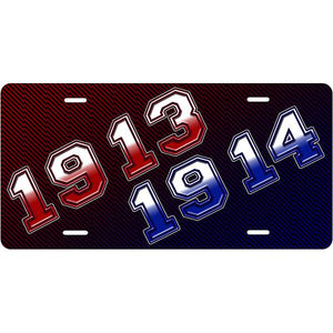 Delta and Sigma Combo Car Tag