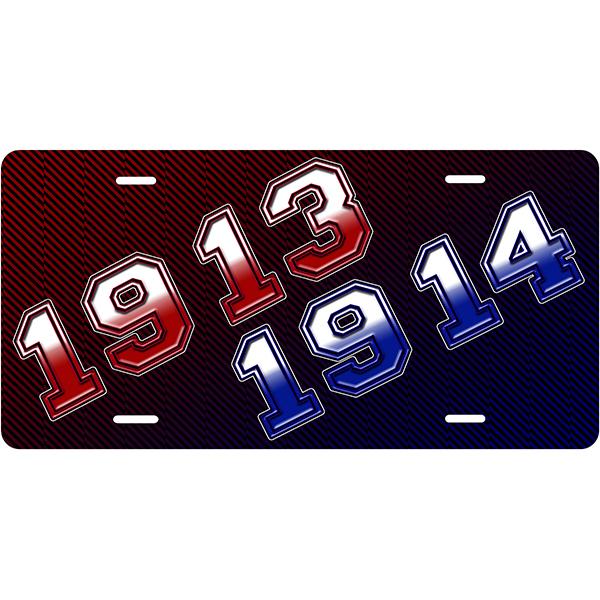 Delta and Sigma Combo Car Tag