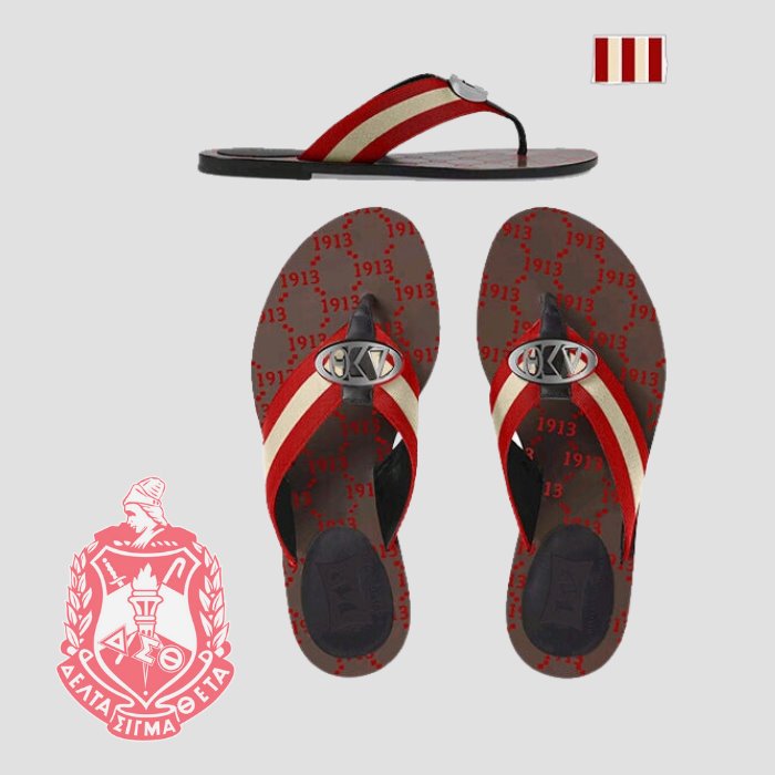Delta Sigma Theta 1913 Thong Sandal