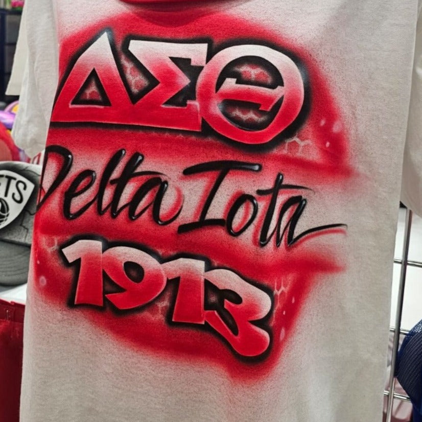 Delta Sigma Theta Custom airbrush tshirts - Main Image
