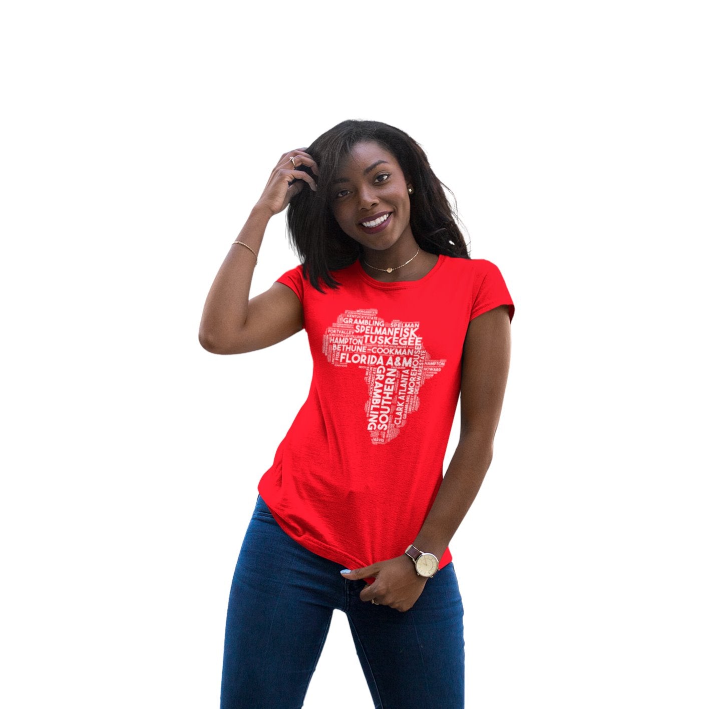 Delta Sigma Theta HBCU "Fist / Africa" Collage Tee