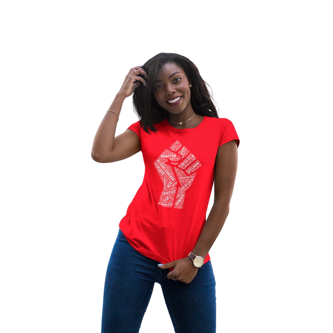 Delta Sigma Theta HBCU "Fist / Africa" Collage Tee