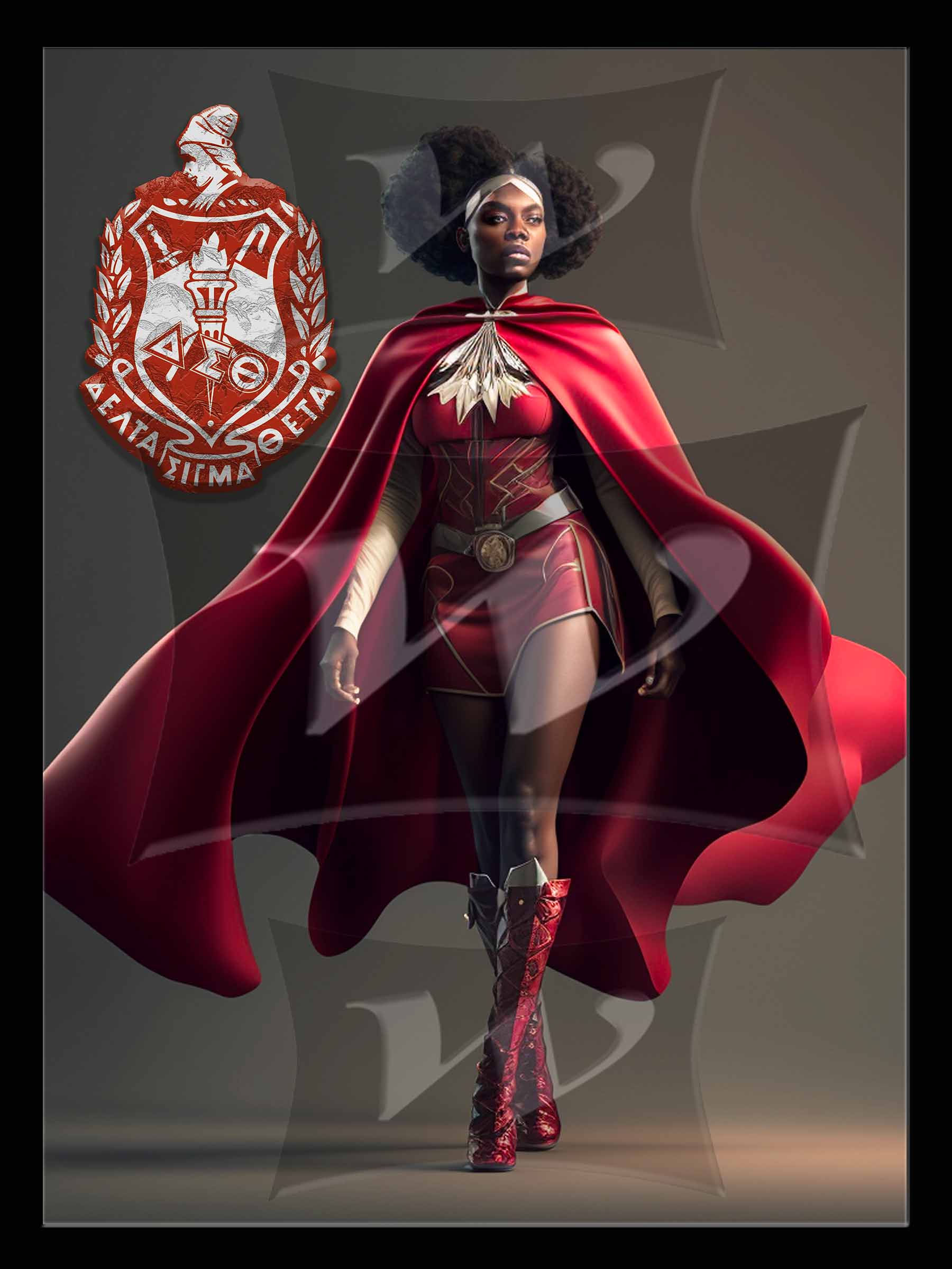 Delta Sigma Theta Hologram wall art
