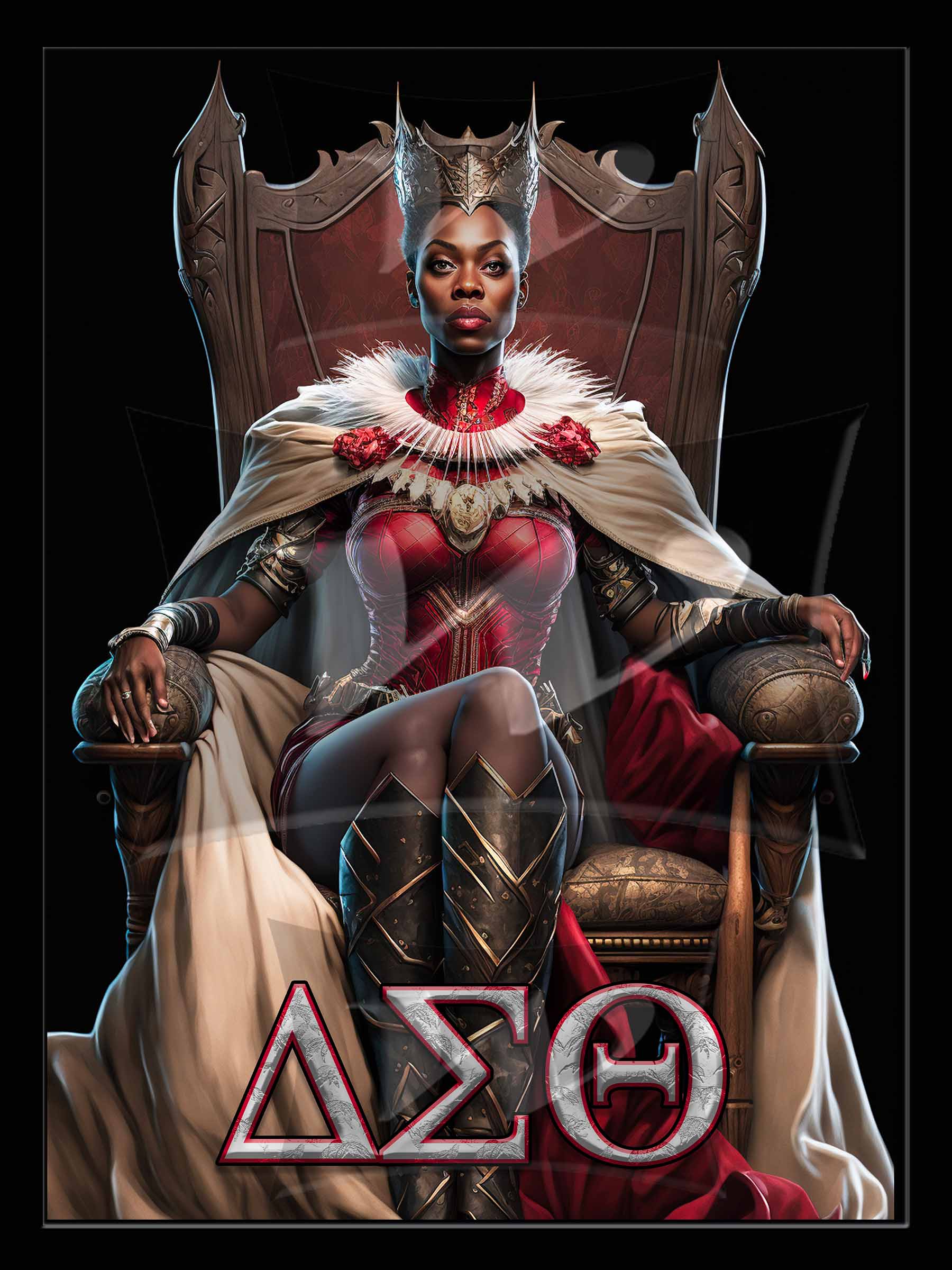 Delta Sigma Theta Hologram wall art