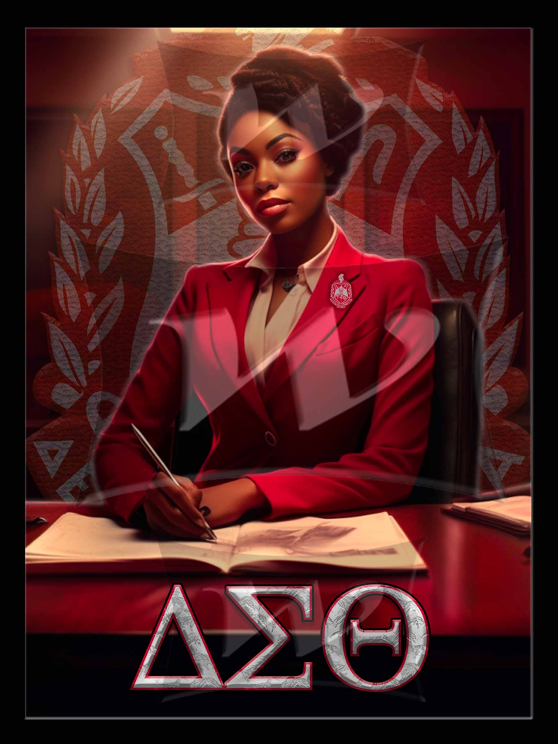 Delta Sigma Theta Hologram wall art