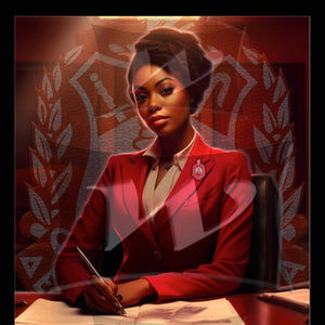 Delta Sigma Theta Hologram wall art