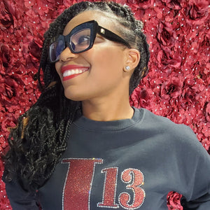 Delta Sigma Theta "J13" 1913 Bling and Rhinestone Sweatshirt / Tshirt