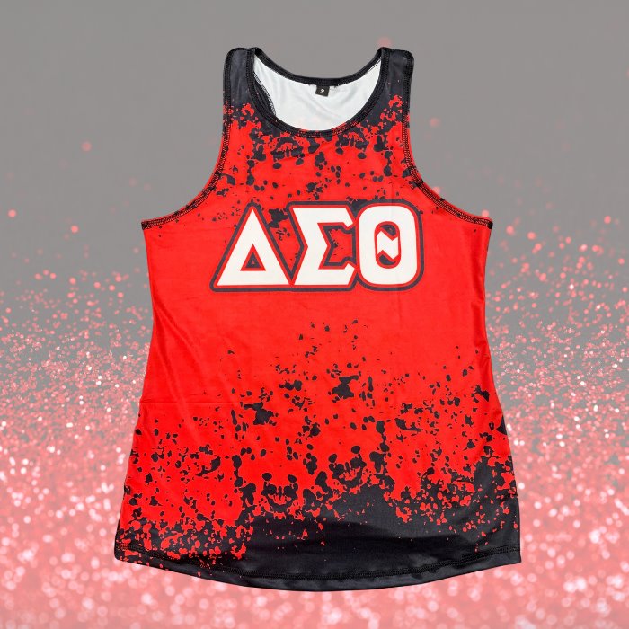 Delta Sigma Theta Leggings / Legging Sets (Black and Red)