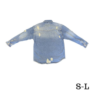 Delta Sigma Theta Letters Distressed Denim Jacket