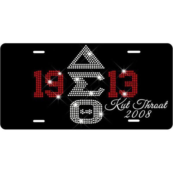 DST/1913 Customizable Bling Letter Car Tag