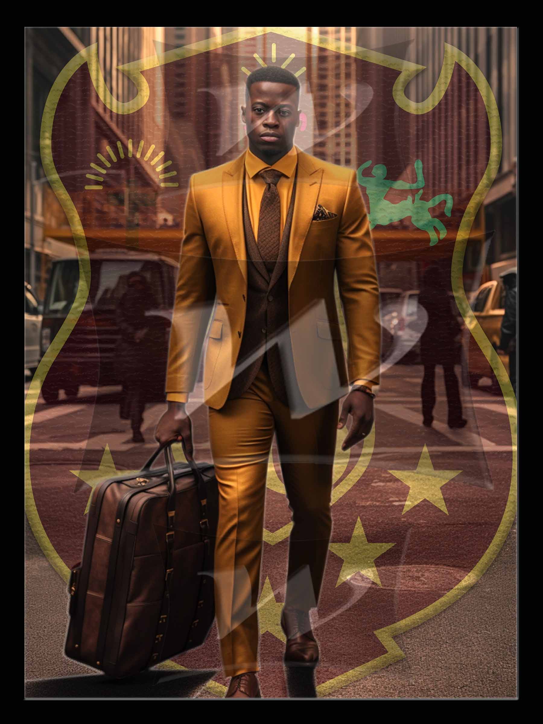 Iota Phi Theta 3D Hologram wall art