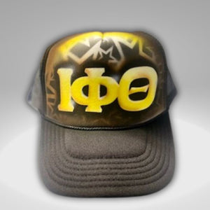 Iota Phi Theta Custom Airbrush Trucker Cap