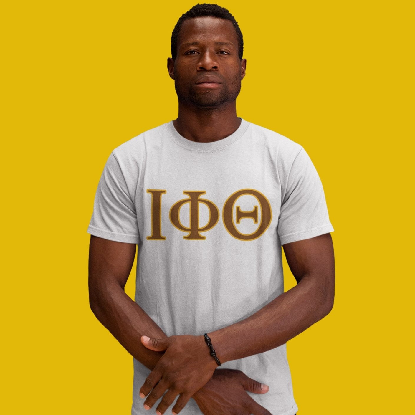 Iota Phi Theta Distressed Letter Tee/Sweatshirt