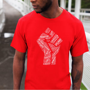 Kappa Alpha Psi HBCU "Fist / Africa" Collage Tee