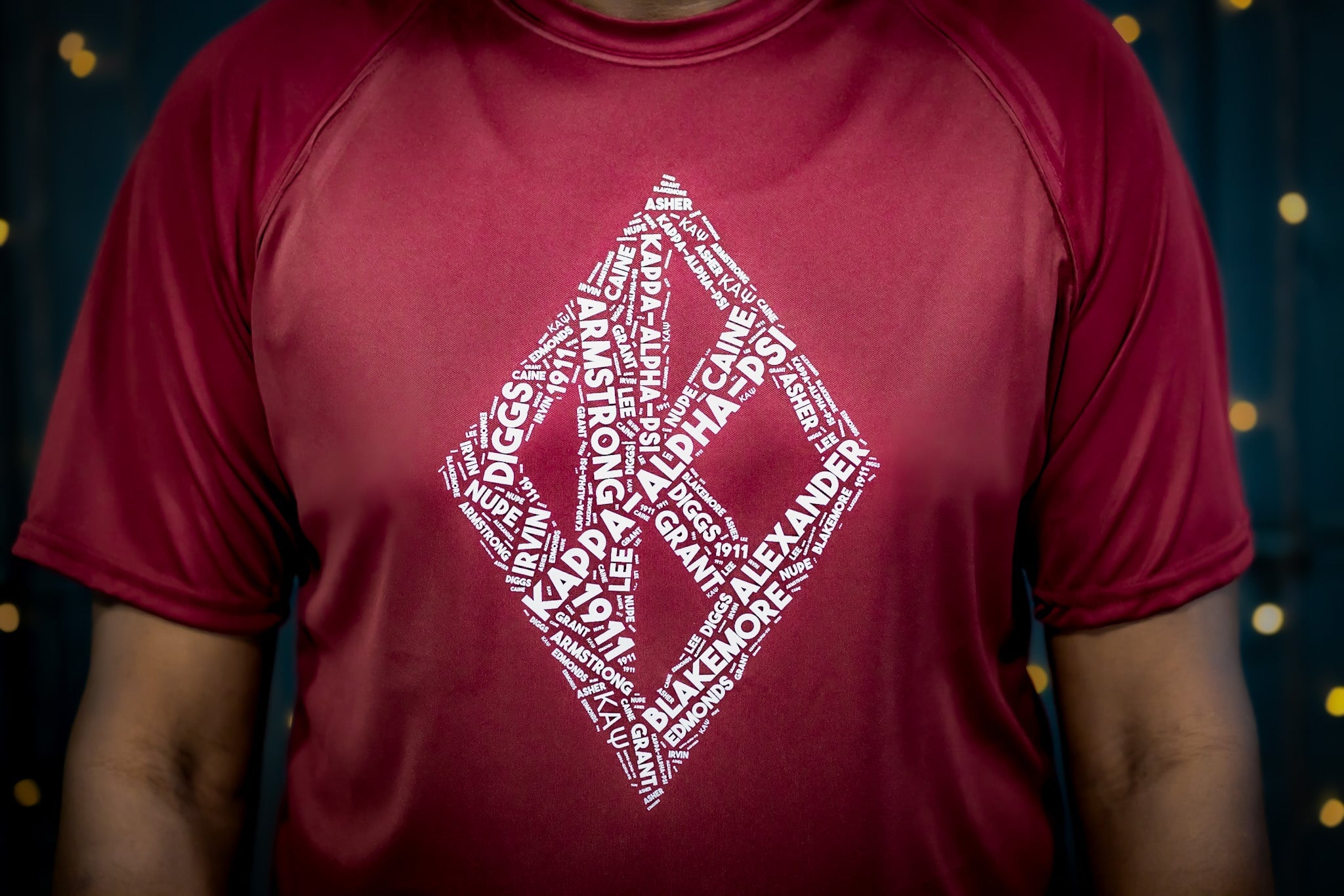 Kappa Diamond Word Collage Dri-Fit Tee