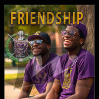 Omega Psi Phi 3D Hologram wall art