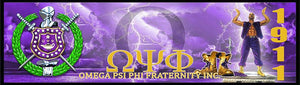 Omega Psi Phi Custom Print with Frame