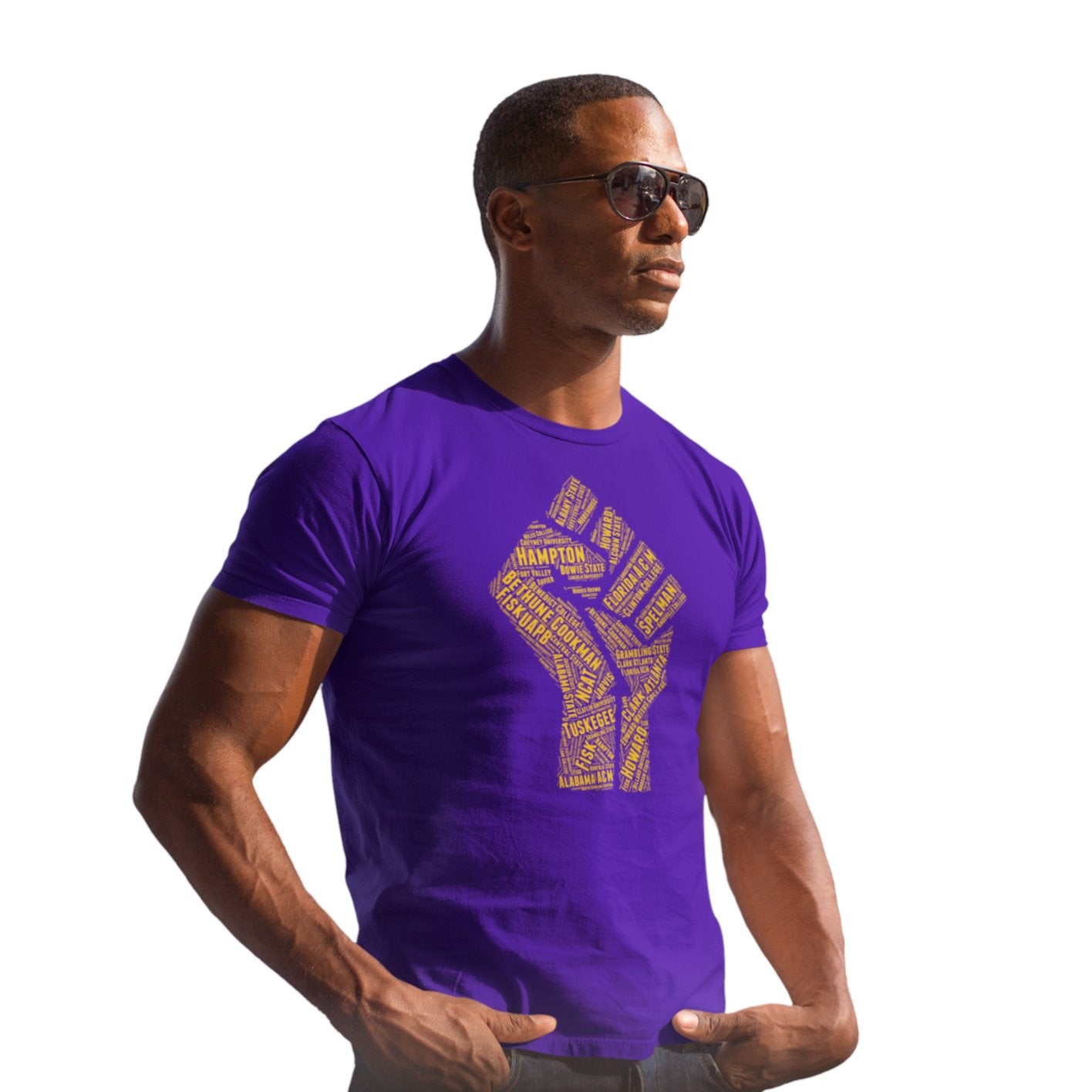 Omega Psi Phi HBCU "Fist / Africa" Collage Tee