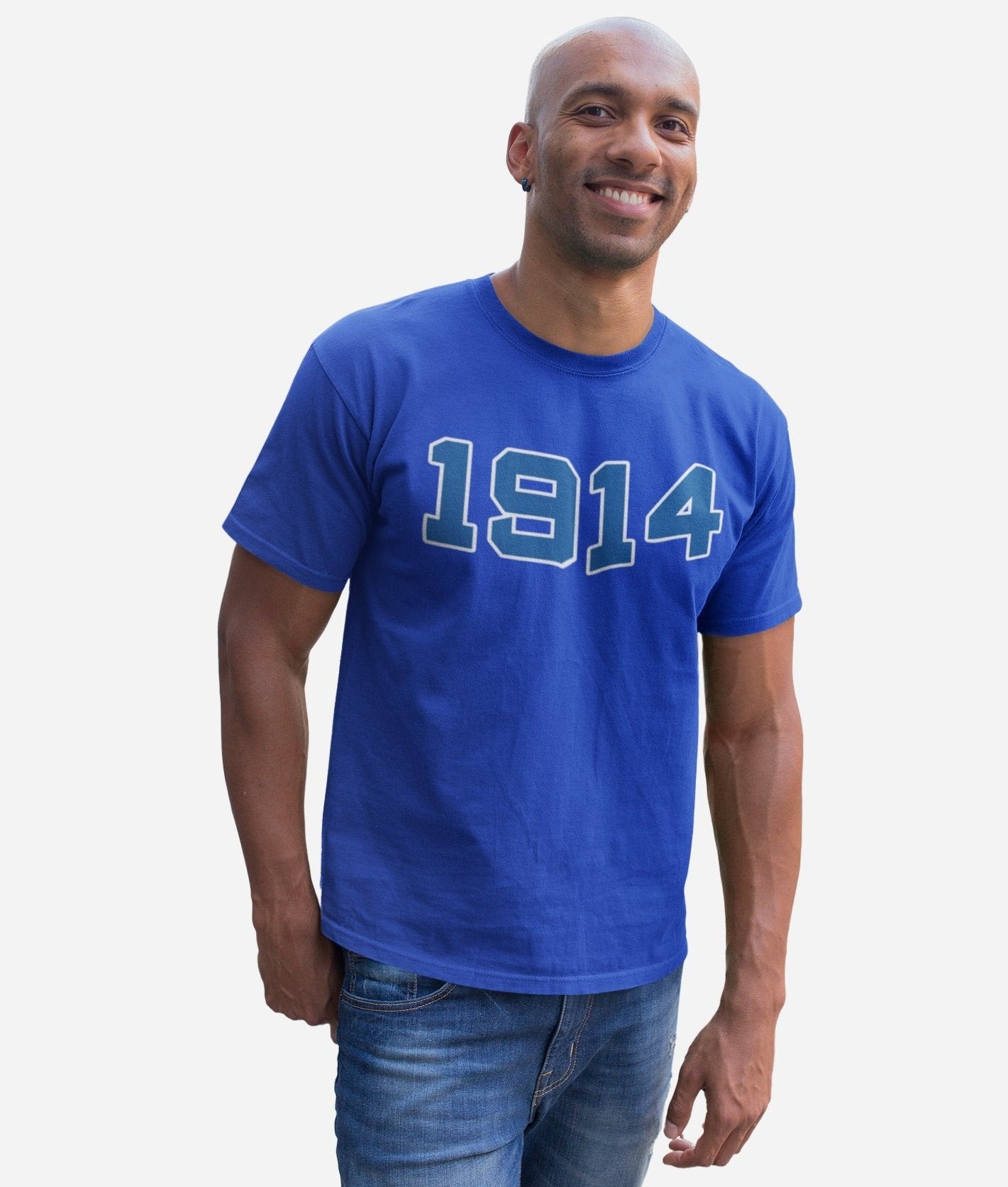 1914 Phi Beta Sigma Distressed Letter Tee/Sweatshirt