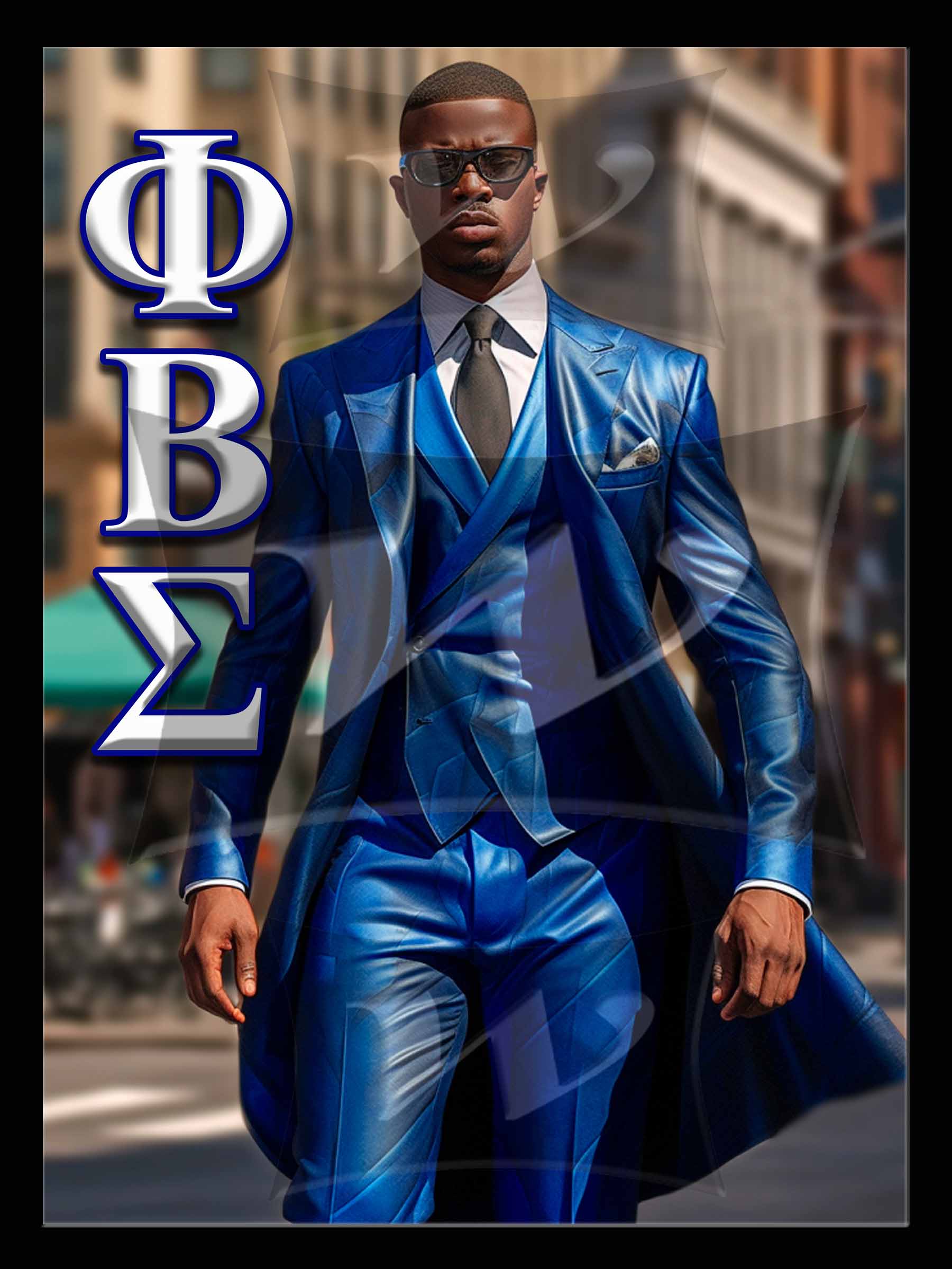 Phi Beta Sigma 3D Hologram wall art