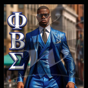 Phi Beta Sigma 3D Hologram wall art