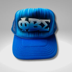 Phi Beta Sigma Custom Airbrush Trucker Cap