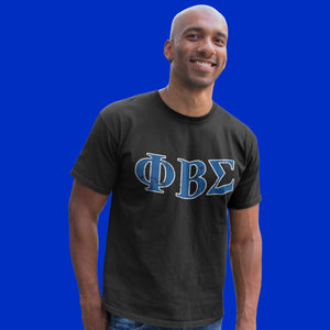Phi Beta Sigma Distressed Letter Tee/Sweatshirt