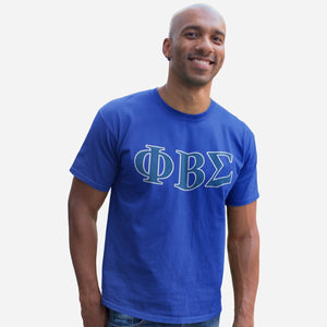 Phi Beta Sigma Distressed Letter Tee/Sweatshirt