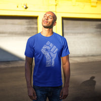 Phi Beta Sigma HBCU "Fist / Africa" Collage Tee