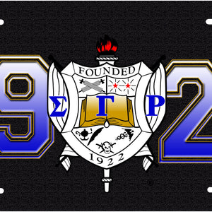 Sigma Gamma Rho 1922 Car Tag