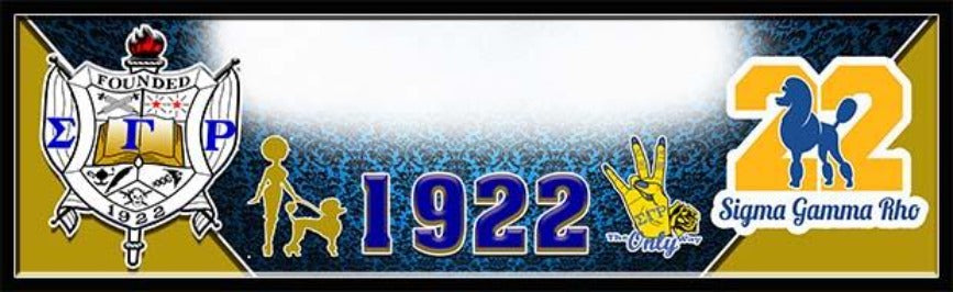 Sigma Gamma Rho Custom Print with Frame
