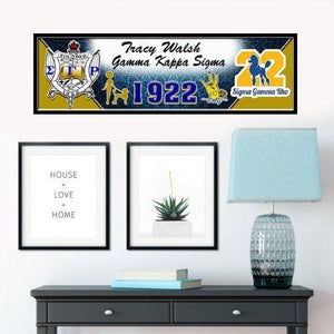 Sigma Gamma Rho Custom Print with Frame